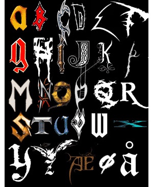 ヘヴィメタル系バンドのバンド ロゴから作られた アルファベット一覧 が話題に Amass