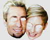 Chad and Avril masks for Halloween