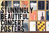「驚くほど美しいコンサートポスター 40選」を米サイトのBuzzfeedが発表