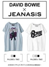 レディースブランドのJEANASISがデヴィッド・ボウイとのコラボTシャツを発売