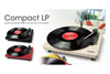 レコードジャッケットサイズのコンパクトでシンプルなUSBレコードプレーヤーION AUDIO『Compact LP』が発売