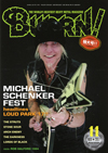 表紙巻頭はマイケル・シェンカー　『BURRN!11月号』はMICHAEL SCHENKER FEST再来日記念増ページ特大号