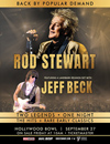 ロッド・スチュワートとジェフ・ベックの共演コンサートが開催決定