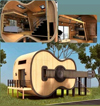 アコースティックギターの形をした住宅が話題に　ガンズのスラッシュも紹介
