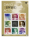 デヴィッド・ボウイの俳優としてのキャリアを称える8枚の切手セットが発行決定