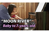 生まれてから7年間、パパと一緒に「Moon River」を学ぶ娘の感動的な映像が話題に