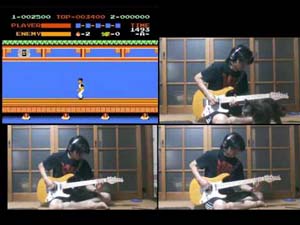 ファミコンの『スパルタンX』のゲームプレイをギターで再現した動画が話題に - amass