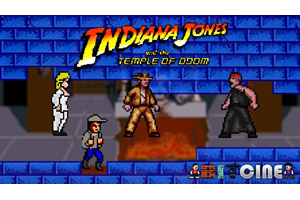 映画『インディ・ジョーンズ/魔宮の伝説』を8bitゲームで再現した