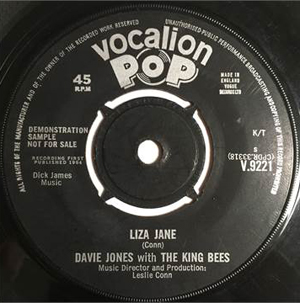 デヴィッド・ボウイの1964年1stシングル「Liza Jane」、プロモ