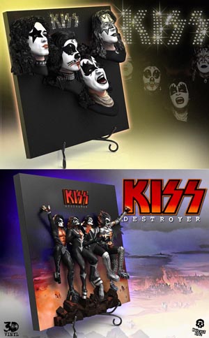キッス『KISS』『Destroyer』のアルバム・カヴァーを立体化した