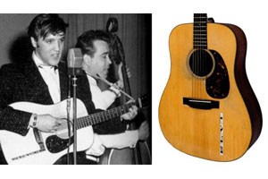 エルヴィス・プレスリーの“サン・セッションズ”マーティンD-18ギターが