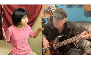 10歳の日本人女子ドラマー“よよか”とビリー・シーンが共演 MR.BIG楽曲