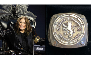 ブラック・サバス最終公演を記念してメンバー4人に贈られた純銀製の