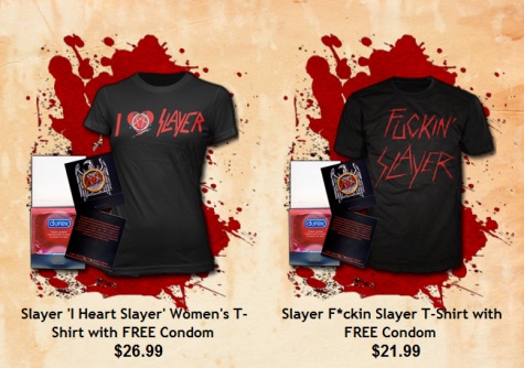 SLAYER T-Shirt with FREE Condom