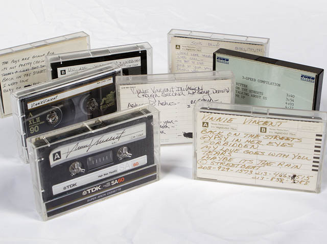 KISS VINNIE VINCENT PERSONAL STUDIO AUDIO TAPES - DEMOS AND UNRELEASED SONGS