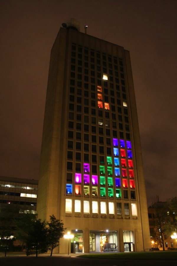 MIT: Playing Tetris ... on a Building!