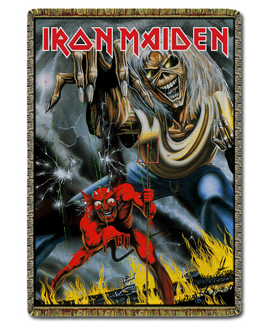 IRON MAIDEN NUMBER OF THE BEAST TAPESTRY BLANKET