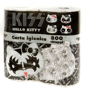 KISS × HELLO KITTY toilet paper