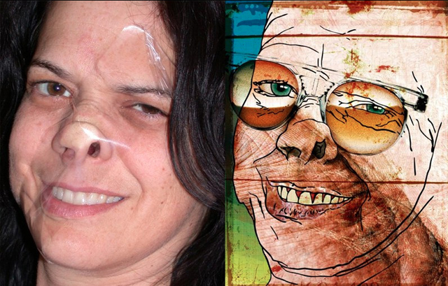 Get Faced.net by David Yow [作品例]