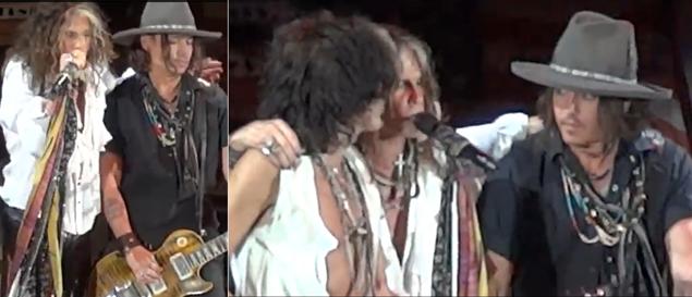 Aerosmith and Johnny Depp