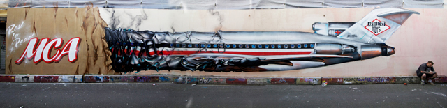 MCA Tribute Mural Recreates 'Licensed To Ill' Album Cover