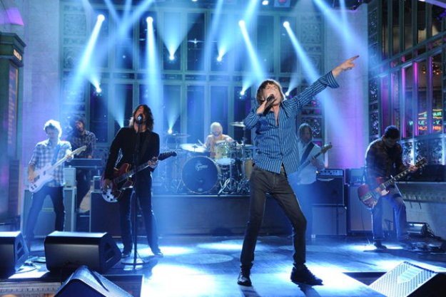 Mick Jagger and Foo Fighters on Saturday Night Live