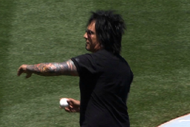 Motley Crue‘s Nikki Sixx - Dodger Stadium