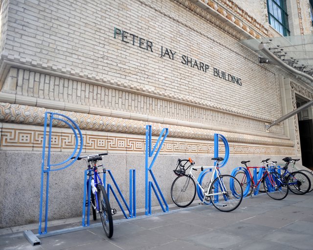 David Byrne - Bike Racks At Brooklyn Academy of Music