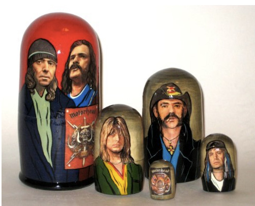 Motorhead Russian Nesting Doll Hand Made