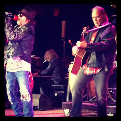 Neil Young and Axl Rose