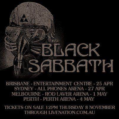 Black Sabbath Australian tour