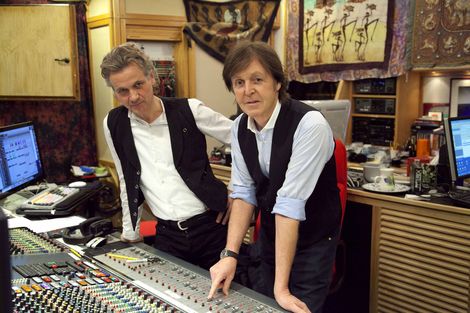 Guy Chambers and Paul McCartney