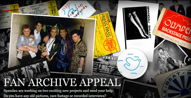 Spandau Ballet - Fan Archive Appeal