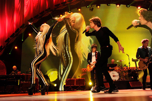 Rolling Stones with Lady Gaga