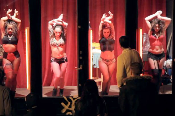 Girls going wild in Amsterdam red light district - Stop The Traffik !