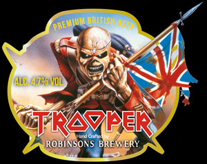 TROOPER - A NEW PREMIUM BRITISH BEER FROM IRON MAIDEN AND ROBINSONS BREWERY