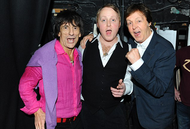 James McCartney, Paul McCartney,Ron Wood