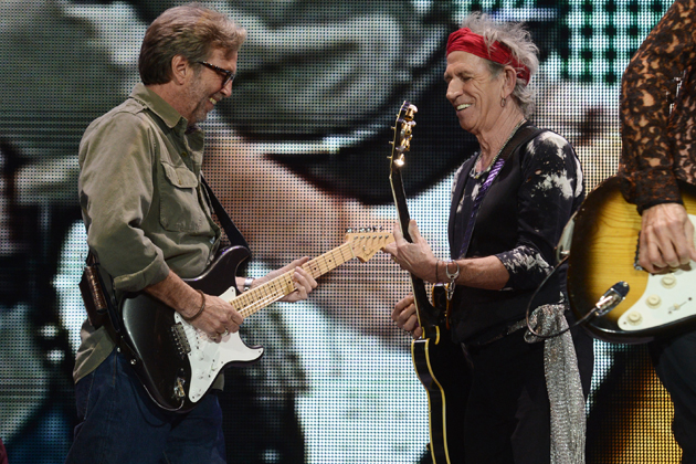 Keith Richard and Eric Clapton