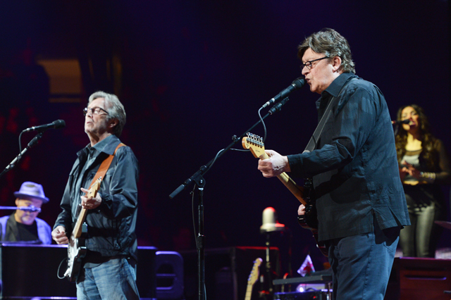 Robbie Robertson and Eric Clapton