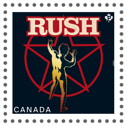 RUSH - The Canadian Recording Artists stamp series