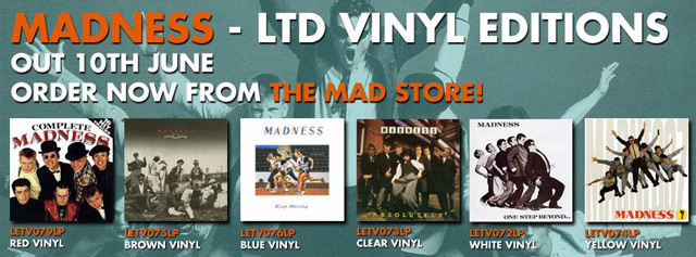 Madness Limited edition colour Vinyl albums