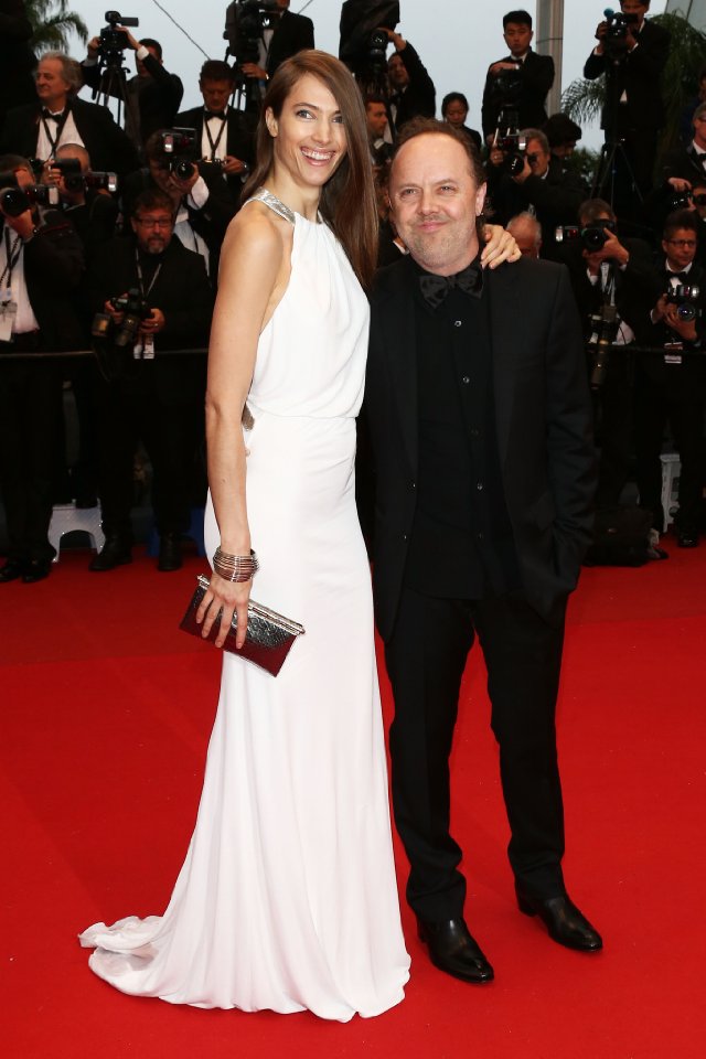 Jessica Miller and Lars Ulrich