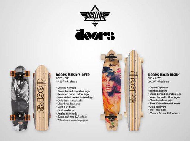 Dusters California x The Doors Skateboard