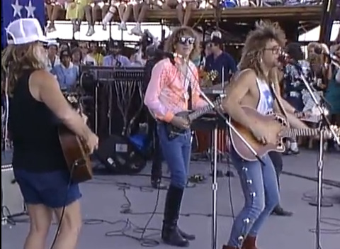 The Unforgiven, Bon Jovi, Willie Nelson, Joe Walsh - Suspicious Minds (Live at Farm Aid 1986)