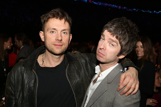 Noel Gallagher and Damon Albarn