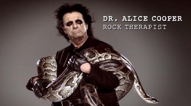 Dr. Alice Cooper  'rock therapist'