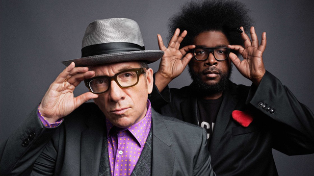Elvis Costello and ?uestlove of The Roots