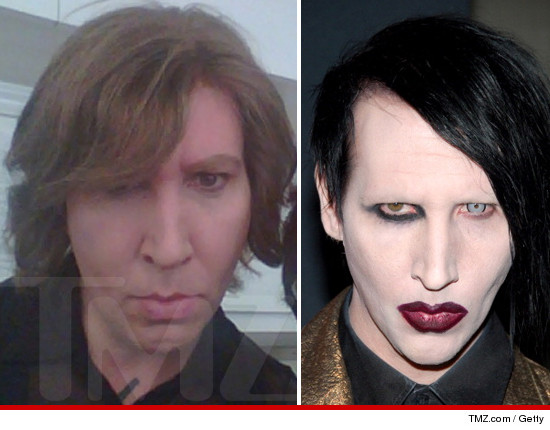 Marilyn Manson Goes Without Makeup for Eastbound & Down