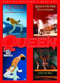 Queen / Live at Wembley Stadium 25th Anniversary Edition / Rock Montreal / Live In Rio / On Fire: Live at the Bowl [6DVD]