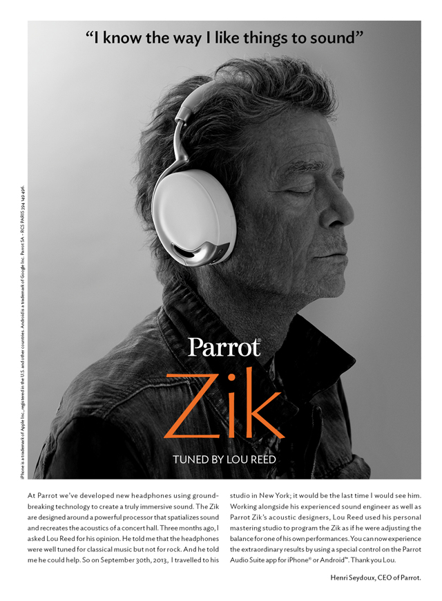 Parrot Zik - Tuned by Lou Reed